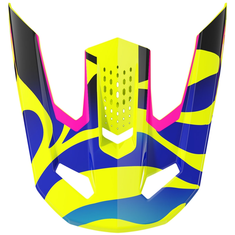 Vizieră pentru căștile pentru copii Shot Speed Ghost, galben fluo strălucitor