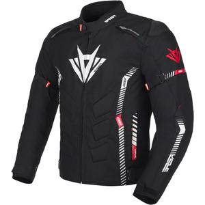 Geacă motociclistă RSA Rider negru-alb-roșu