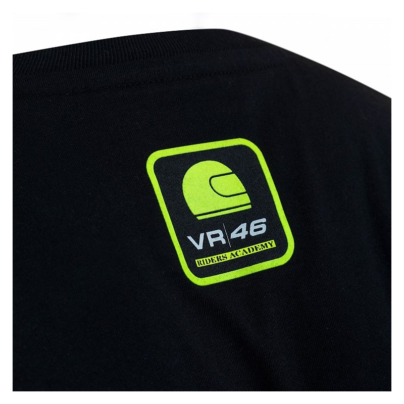 Tricou VR46 Valentino Rossi Valentino Rossi RIDERS ACADEMY negru