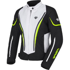 Jachetă de motocicletă RSA Wasp Black-Fluo Yellow-White pentru femei