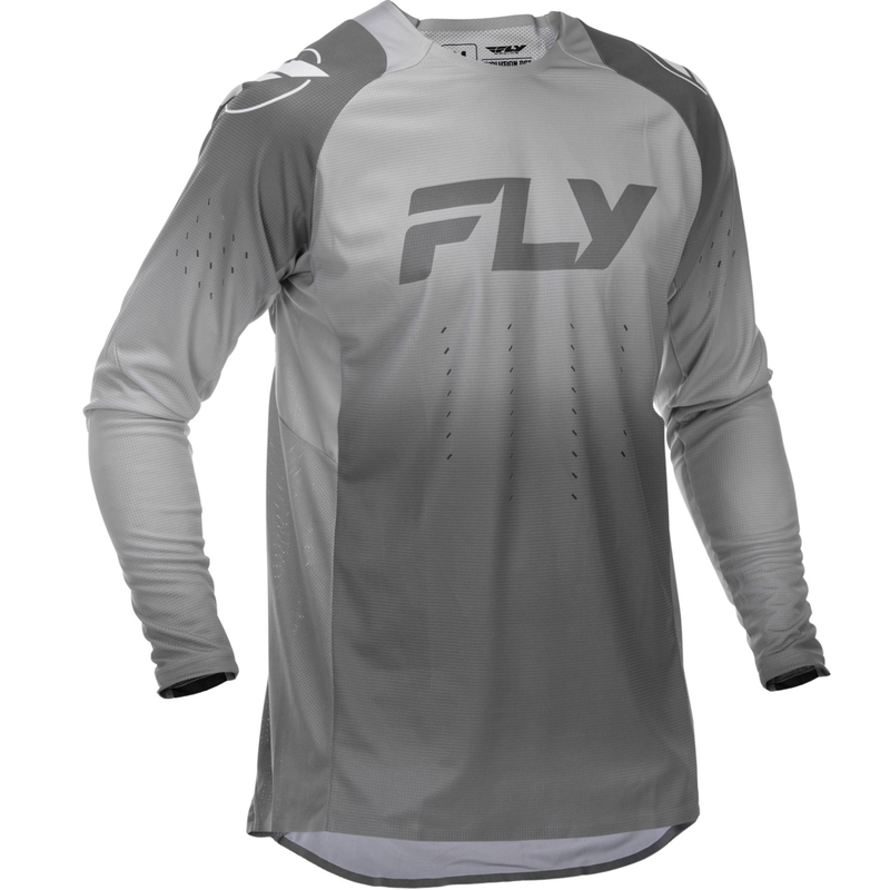 Tricou motocross FLY Racing Evolution alb-gri