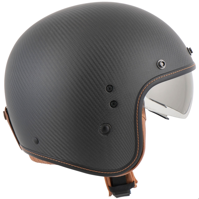 Cască Scorpion Belfast Evo Carbon Open Face Negru Mat