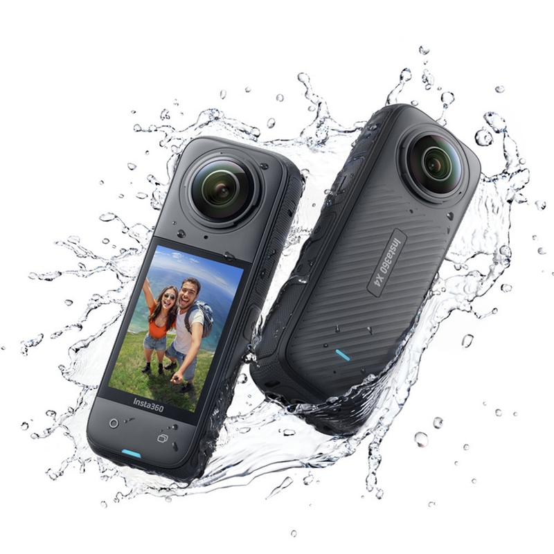 Pachet cameră de acțiune pentru motocicletă Insta360 X4, negru