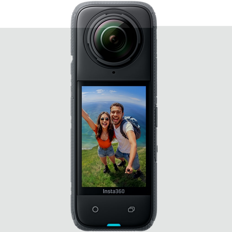 Pachet cameră de acțiune pentru motocicletă Insta360 X4, negru