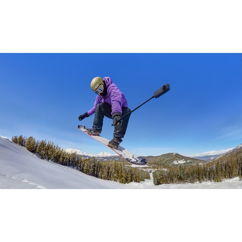 Pachet cameră de acțiune pentru motocicletă Insta360 X4, negru
