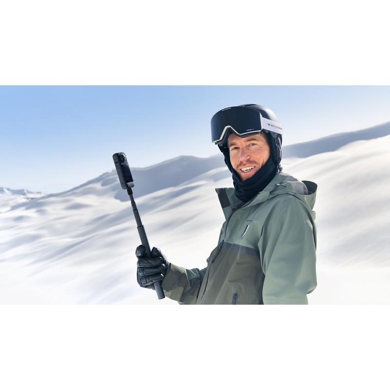 Pachet cameră de acțiune pentru motocicletă Insta360 X4, negru