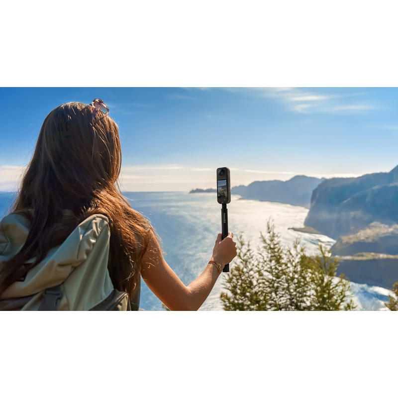 Pachet cameră de acțiune pentru motocicletă Insta360 X4, negru
