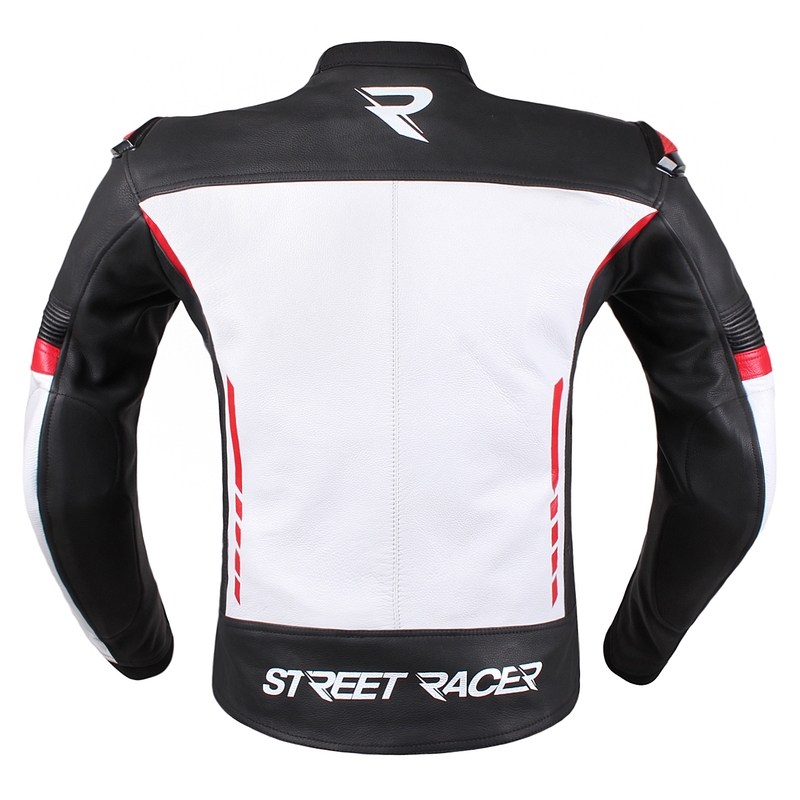 Geacă moto Street Racer Bexter negru-alb-roșu lichidare