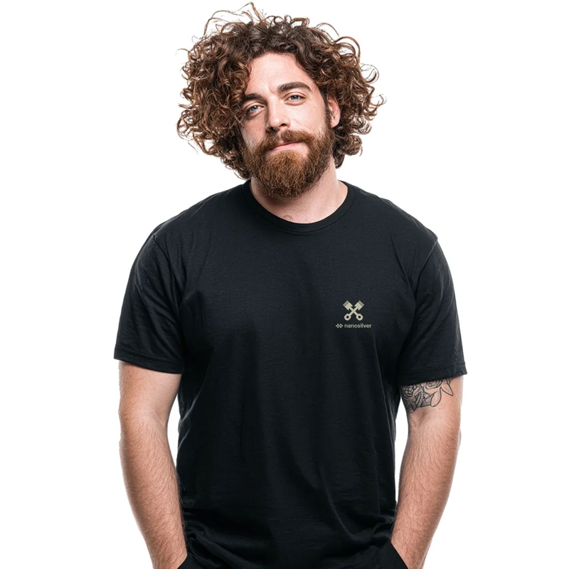 Tricou funcțional nanosilver® I AM A CLASSIC negru