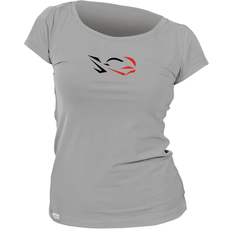 Tricou funcțional pentru femei nanosilver® RIDE gri