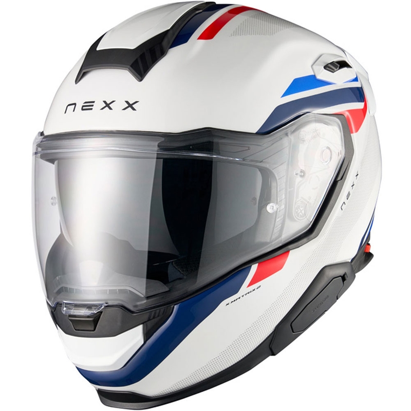 Cască integrală pentru motocicletă Nexx X.TR Quanta alb-albastru