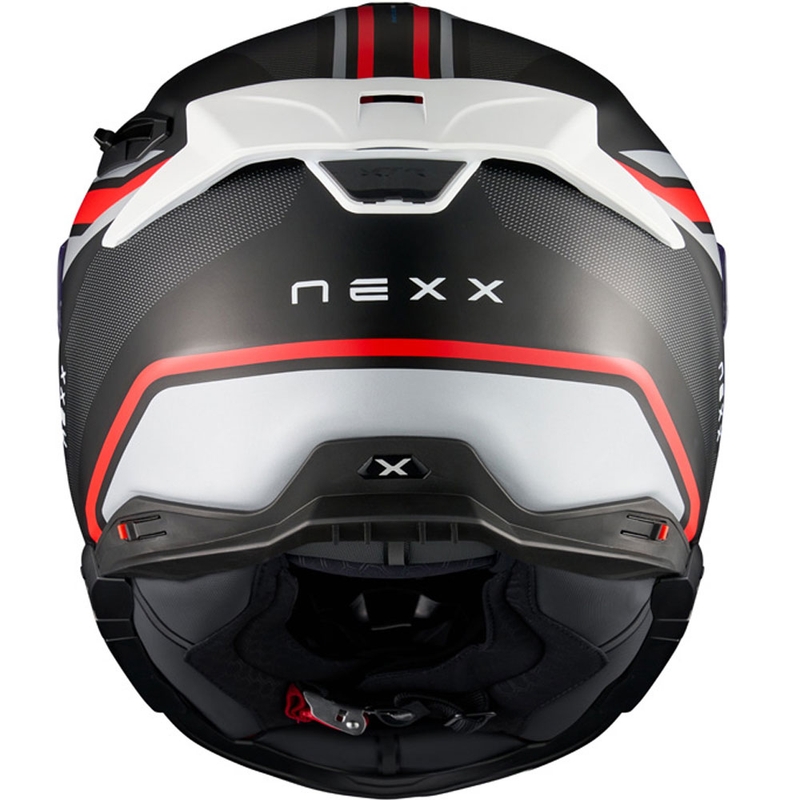 Cască integrală pentru motocicletă Nexx X.TR Quanta, negru mat-roșu