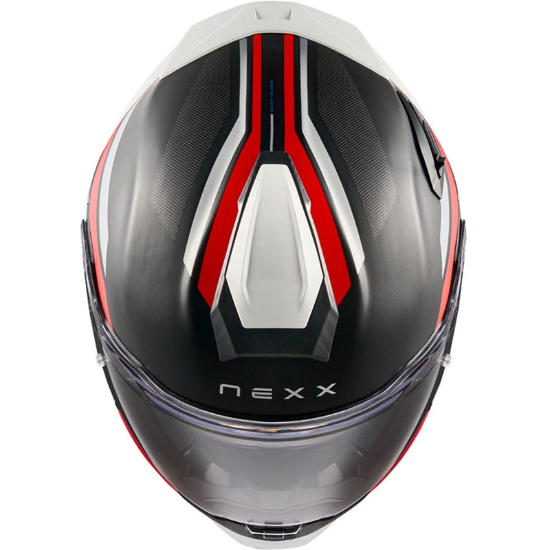 Cască integrală pentru motocicletă Nexx X.TR Quanta, negru mat-roșu
