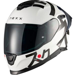 Cască integrală pentru motocicletă Nexx Y.100R Nippon albă
