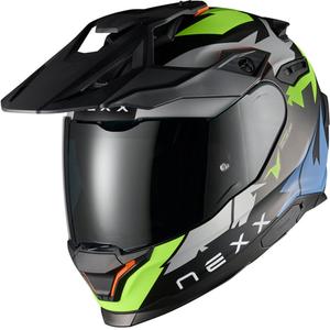 Cască de motocicletă enduro NEXX Y.TRAVL Primal negru-galben fluo
