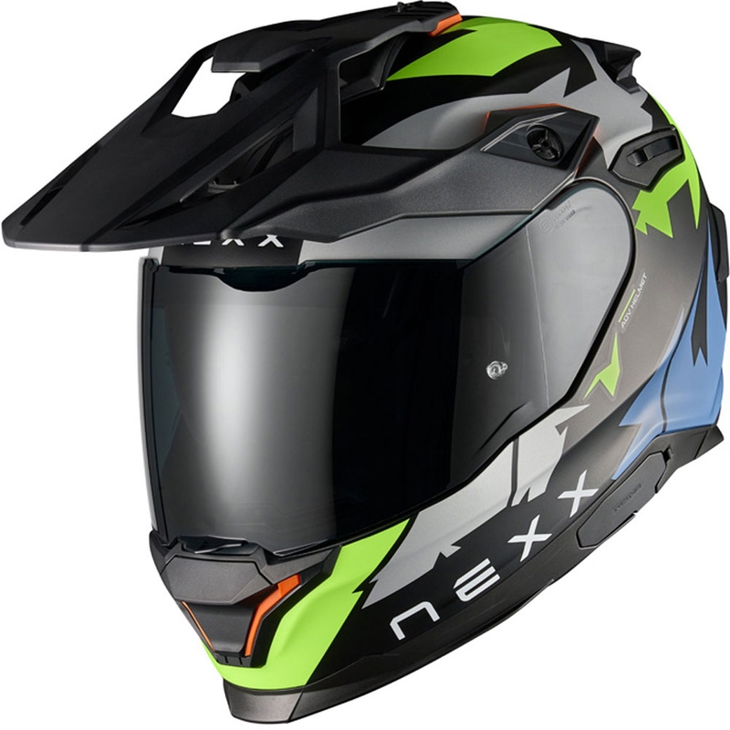 Cască de motocicletă enduro NEXX Y.TRAVL Primal negru-galben fluo