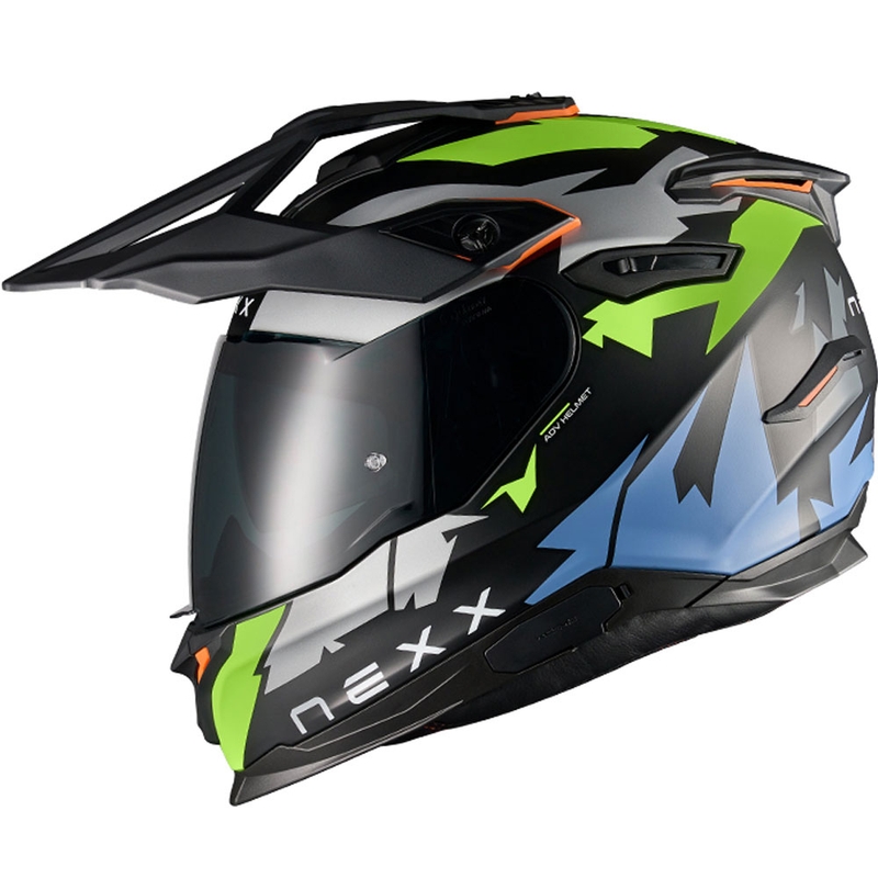 Cască de motocicletă enduro NEXX Y.TRAVL Primal negru-galben fluo