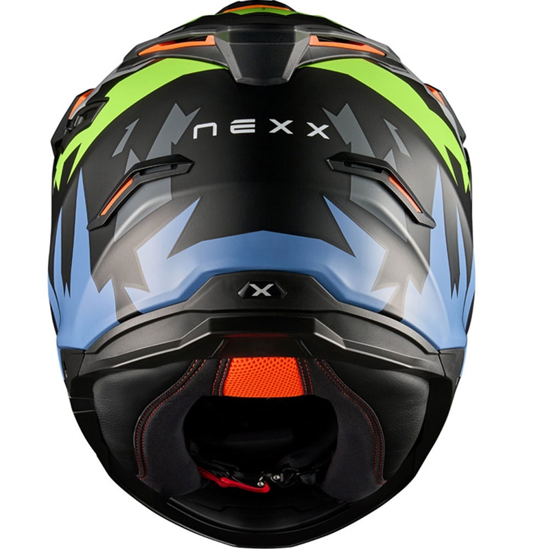 Cască de motocicletă enduro NEXX Y.TRAVL Primal negru-galben fluo