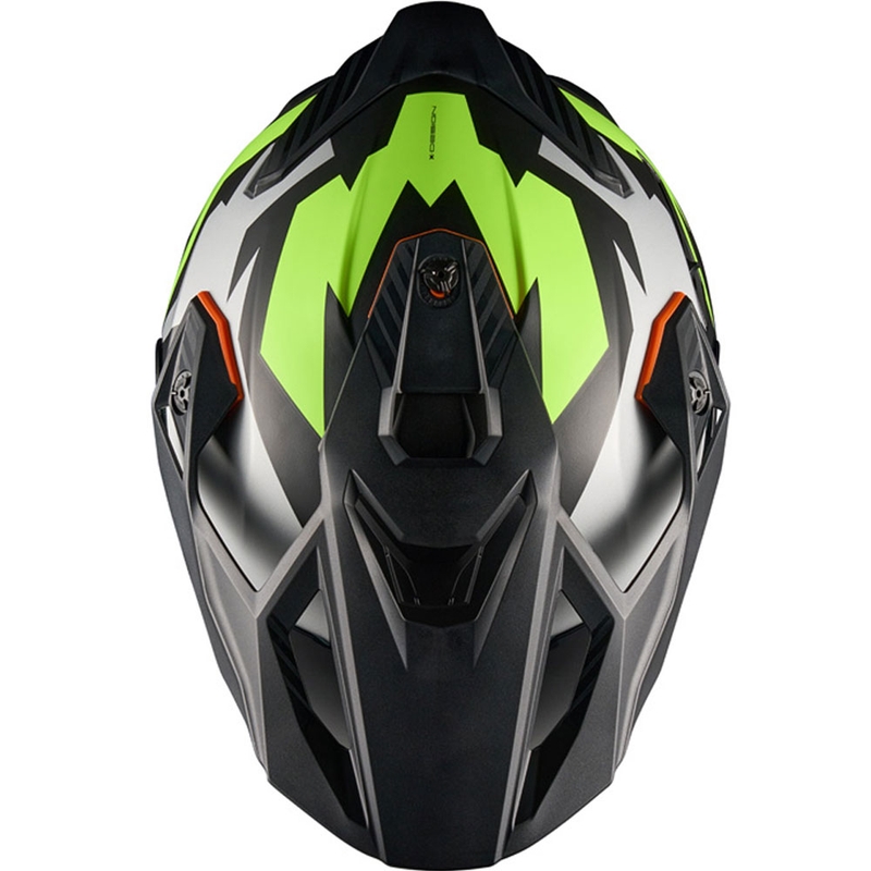 Cască de motocicletă enduro NEXX Y.TRAVL Primal negru-galben fluo