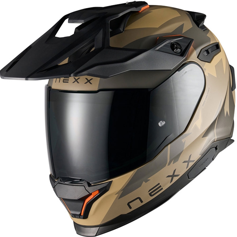 Casca moto enduro NEXX Y.TRAVL Primal mat nisip gri