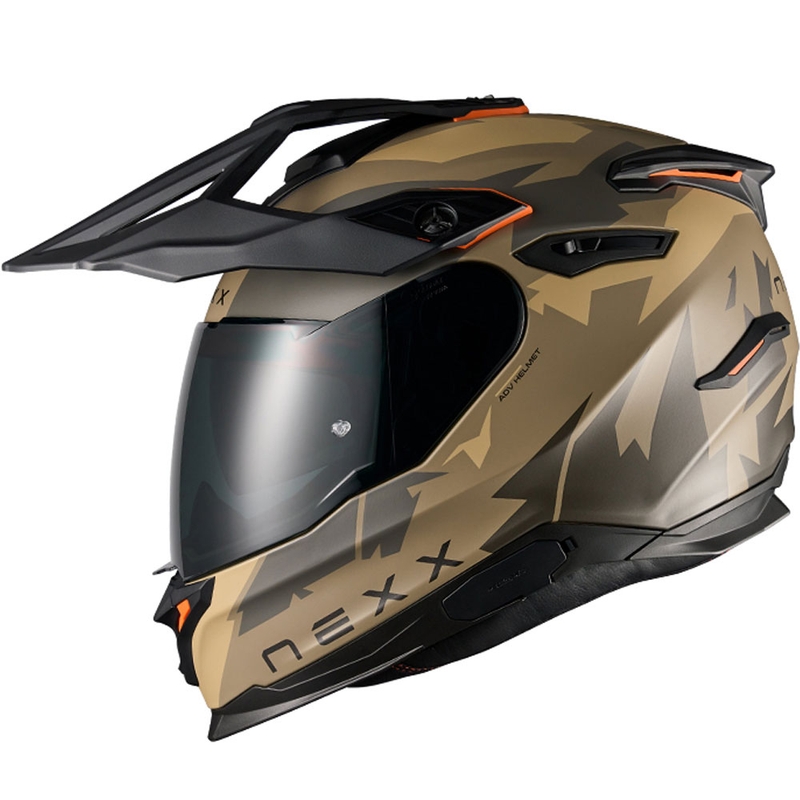 Casca moto enduro NEXX Y.TRAVL Primal mat nisip gri