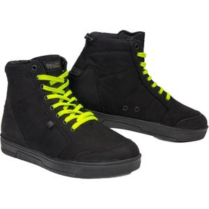 Ghete motociclete Ozone Town negru-galben fluo