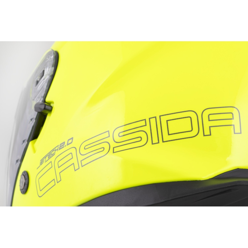 Cască de motocicletă deschisă Cassida Jet Tech 2.0 RoTo, galben fluo-negru-gri