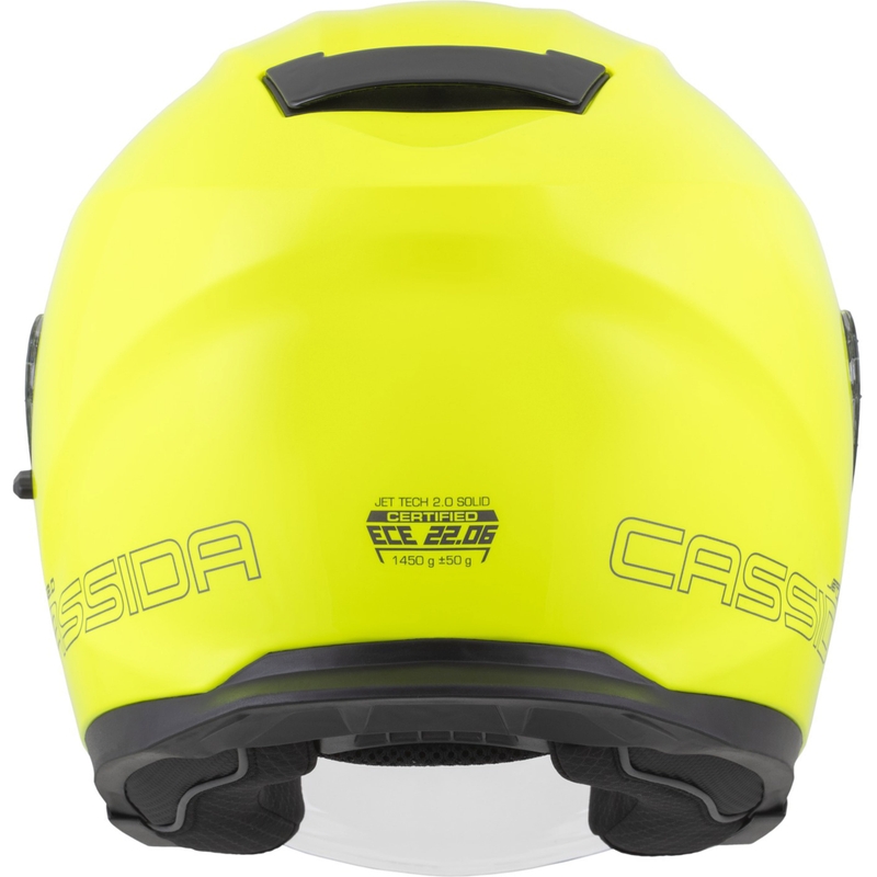Cască de motocicletă deschisă Cassida Jet Tech 2.0 RoTo, galben fluo-negru-gri