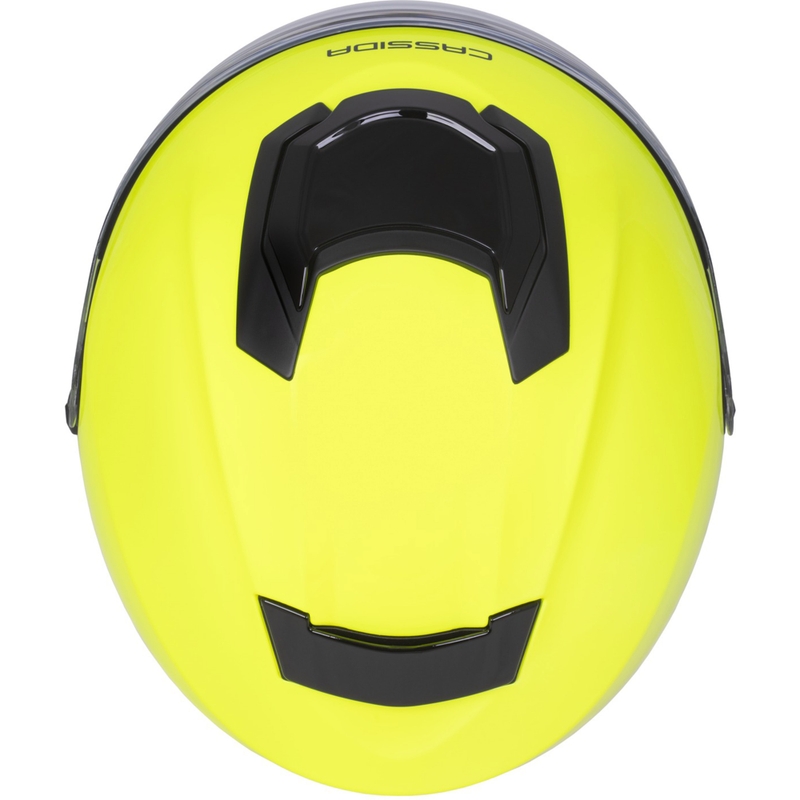 Cască de motocicletă deschisă Cassida Jet Tech 2.0 RoTo, galben fluo-negru-gri