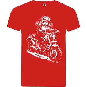 Tricou fetiță MotoZem - Biker red