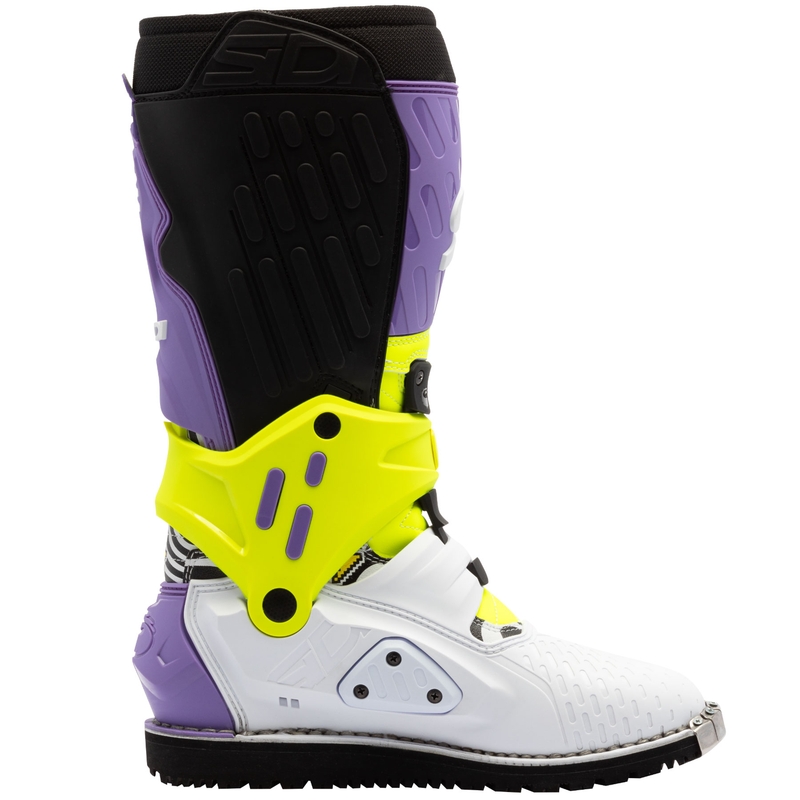 Ghete motociclete SiDi Crossair HD End BB002 violet-galben-alb