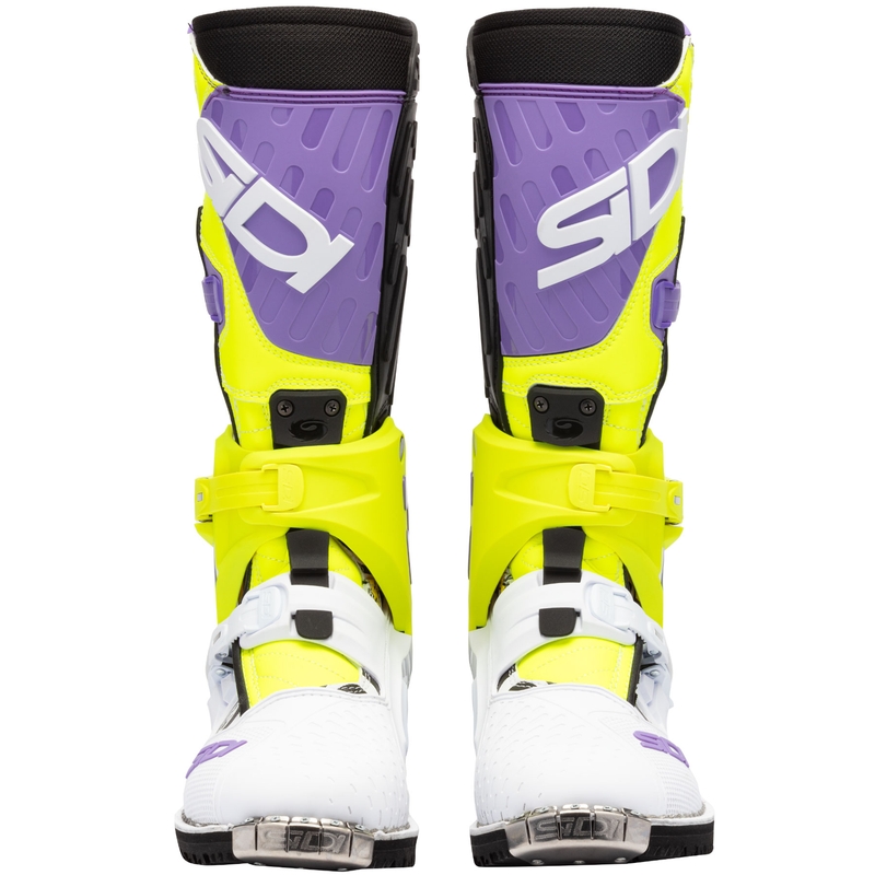 Ghete motociclete SiDi Crossair HD End BB002 violet-galben-alb