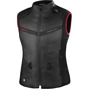 Shima Powerheat Vest negru-roșu femei