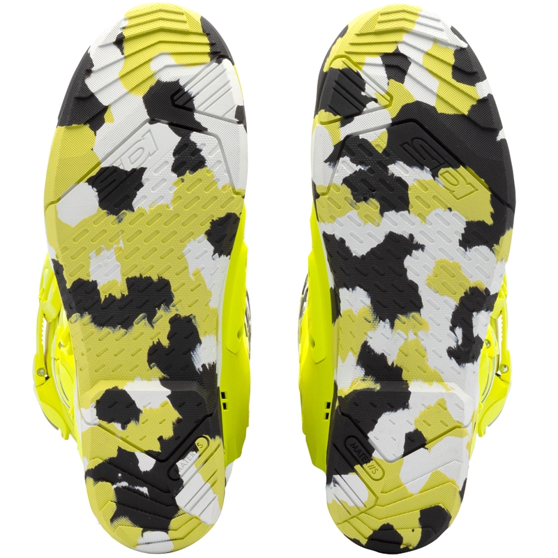 Ghete moto SiDi Crossair X RACR001 negru-galben fluo