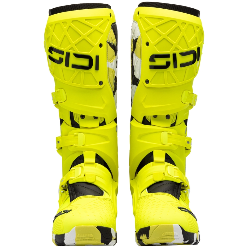 Ghete moto SiDi Crossair X RACR001 negru-galben fluo