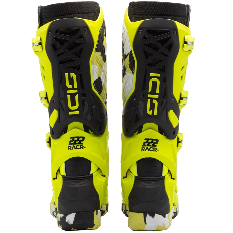 Ghete moto SiDi Crossair X RACR001 negru-galben fluo