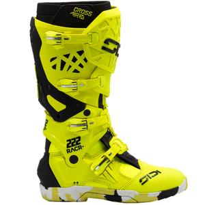 Ghete moto SiDi Crossair X RACR001 negru-galben fluo