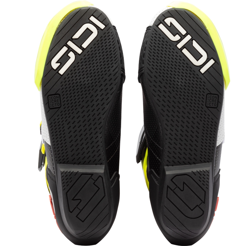 Ghete moto SiDi MAG 2 Air galben fluo-corai fluo