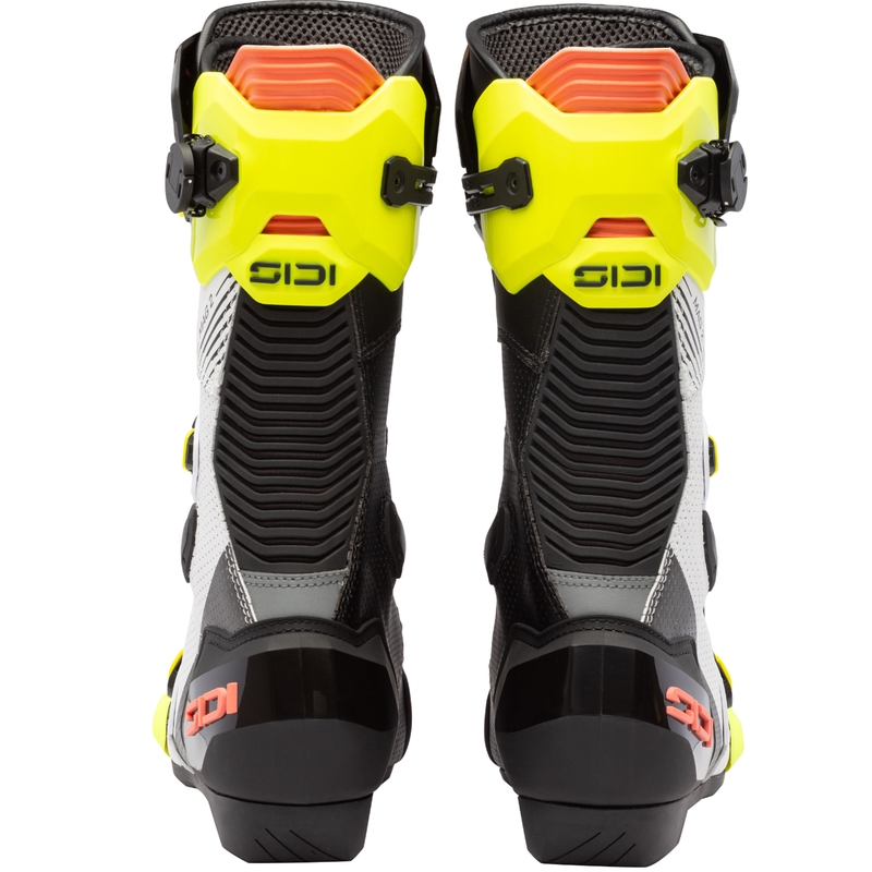 Ghete moto SiDi MAG 2 Air galben fluo-corai fluo