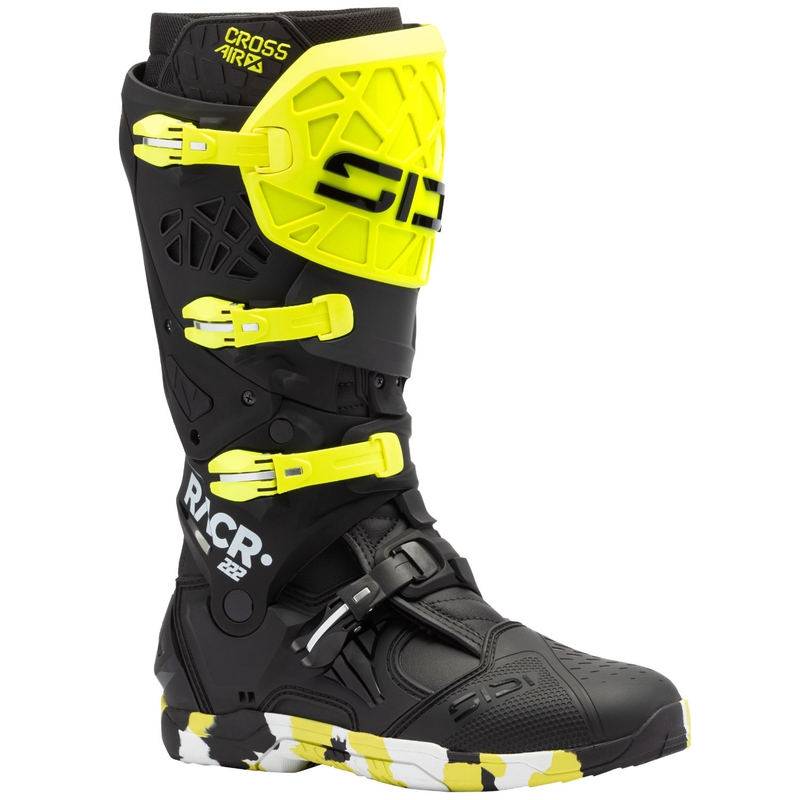 Ghete moto SiDi Crossair X RACR002 galben fluo-negru