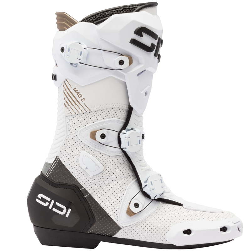 Ghete moto SiDi MAG 2 Air alb-negru