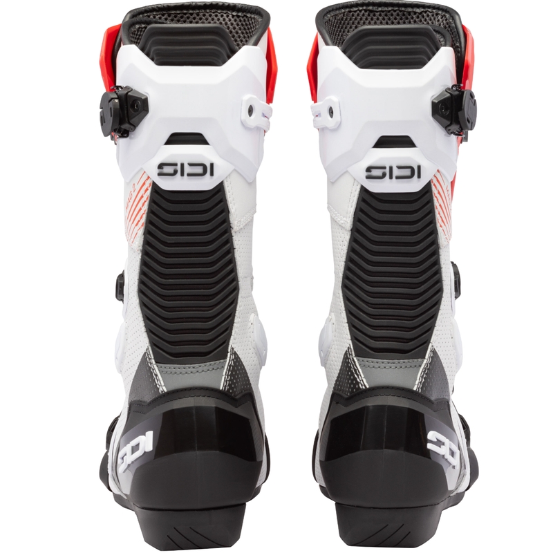 Ghete moto SiDi MAG 2 Air alb-negru-roșu