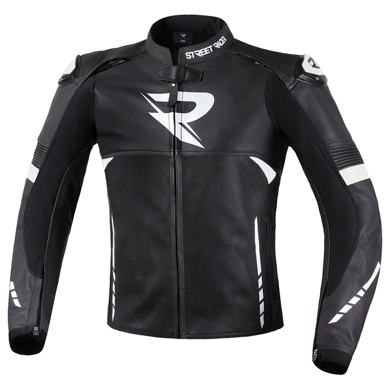 Geacă moto Street Racer Bexter negru-alb lichidare