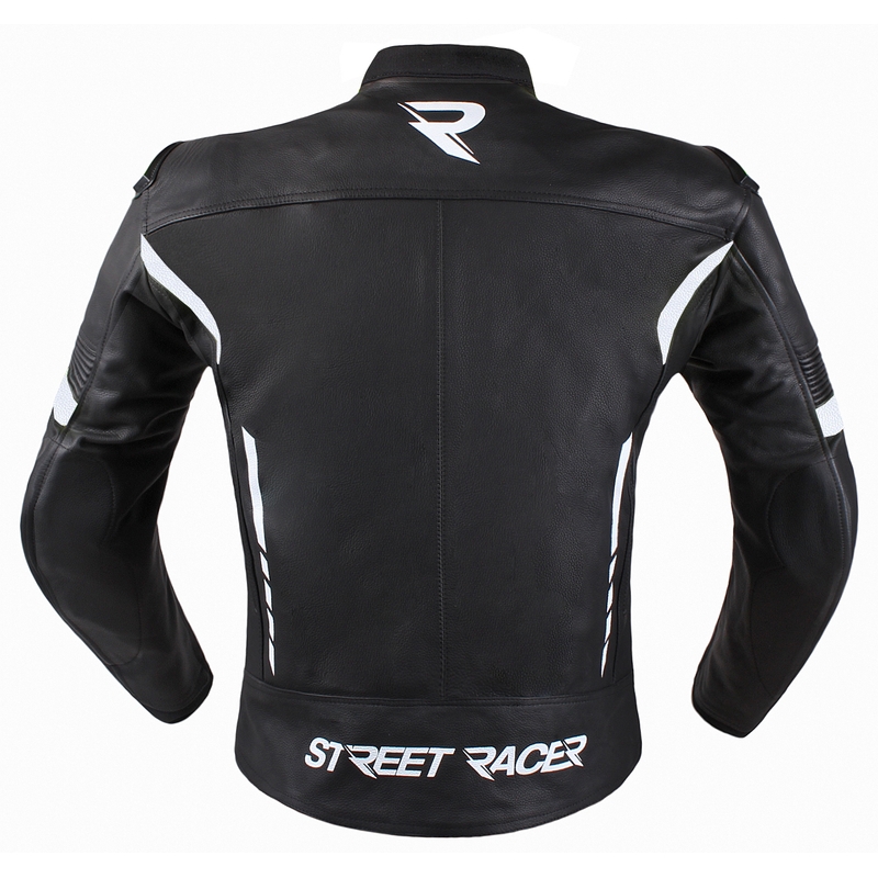 Geacă moto Street Racer Bexter negru-alb lichidare