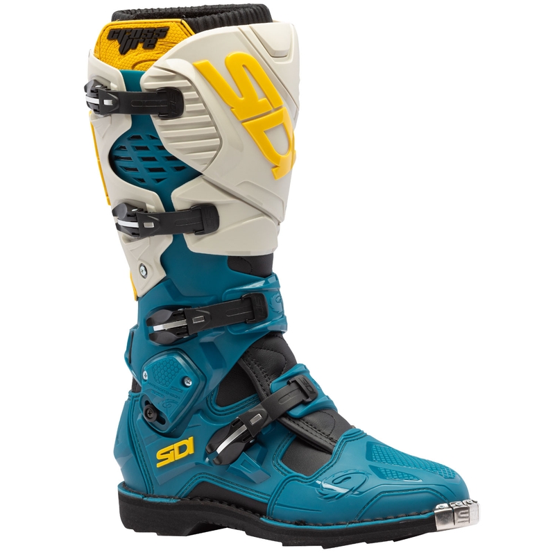 Ghete motocicletă SiDi Crossfire 3 bej-albastru