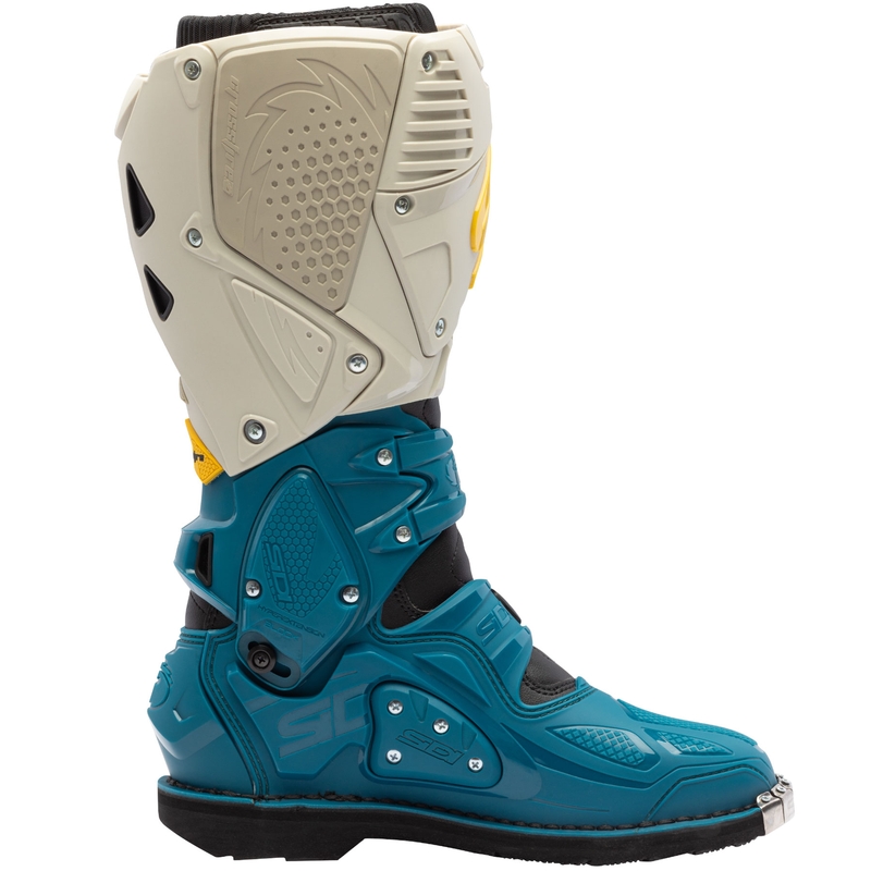 Ghete motocicletă SiDi Crossfire 3 bej-albastru