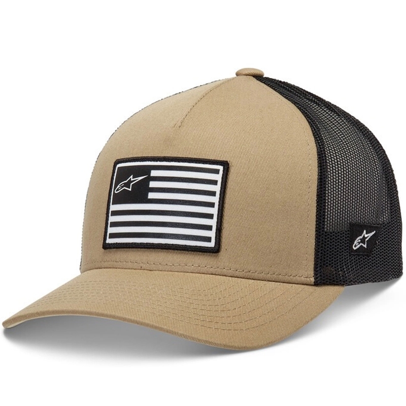 Palarie Alpinestars Flag Snap, nisip-negru-alb