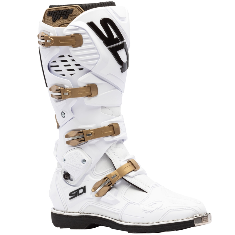 Ghete motociclete SiDi Crossfire 3 alb-bronz