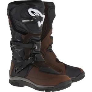 Cizme de motocicletă Alpinestars Corozal Adventure Oiled Drystar maro și negru