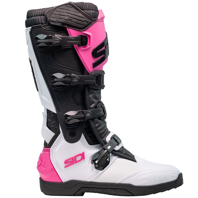 Ghete motociclete SiDi X Power SC alb-negru-roz